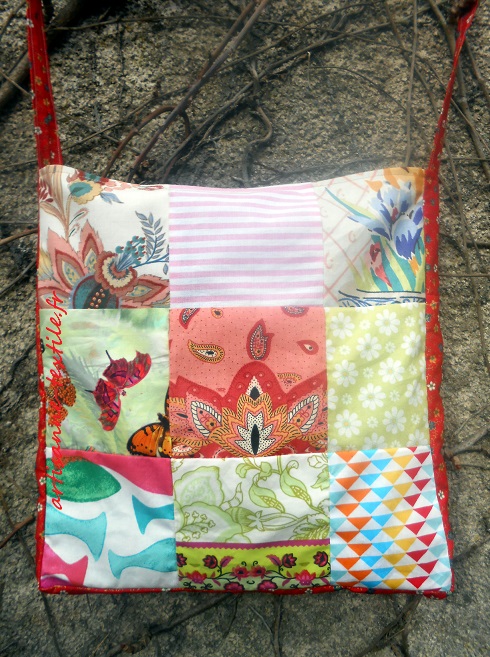 sac en patchwork (cousu à 7 ans=