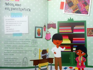 Le livre de Lalita et son sac en patchwork