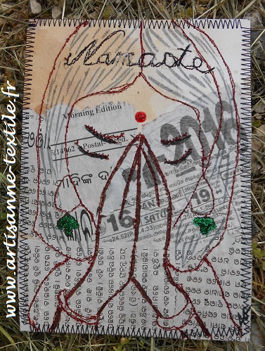 mixed-media: Namaste!