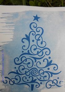 cyanotype papier 4 cartes de voeux