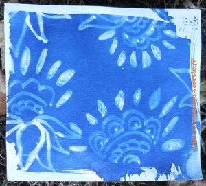 cyanotype au dessin maison