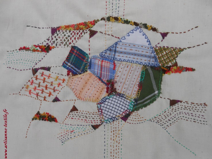 lenteur de la broderie, slow stitching