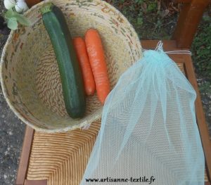 pochon de tulle pour fruits et légumes