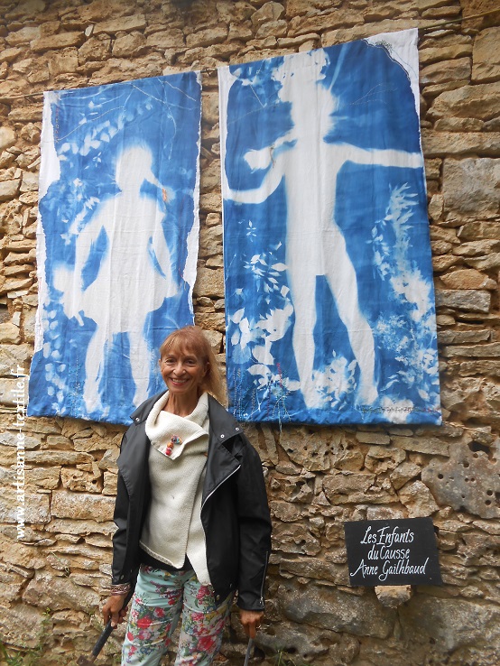 Art sur le Causse, installlation avec l'artiste