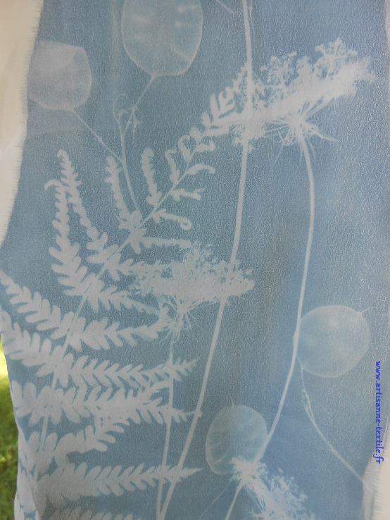 artisane- textile: cyanotypes sur tissu