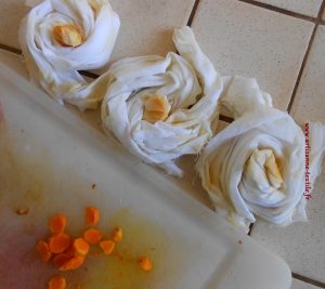 roses avec curcuma