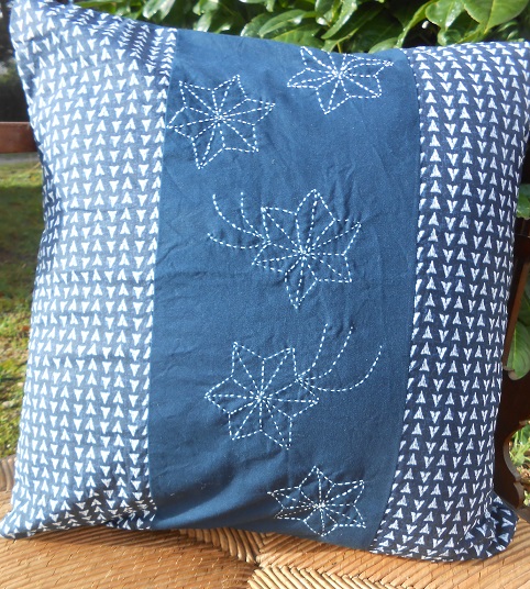 coussin sashiko