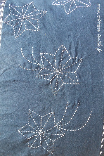 sashiko detail coussin