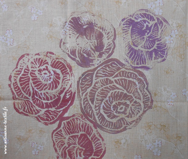 roses en linogravure 4