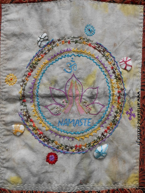 Namasté, mandala textile 2