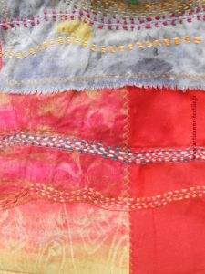 mandala textile, détail 2