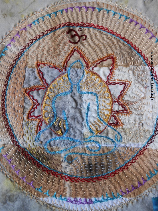 Mandala textile du yogi 1