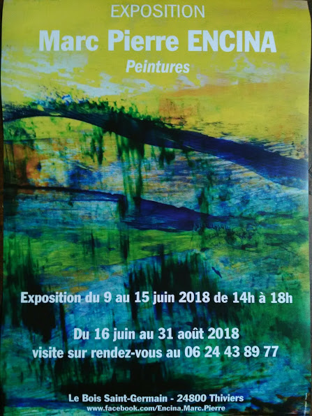 affiche expo Marc Pierre Encina