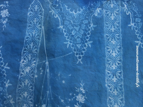 sans association de techniques, cyanotype sur tissu 3