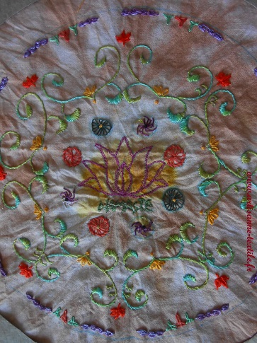 Mandala textile 8, la broderie 2