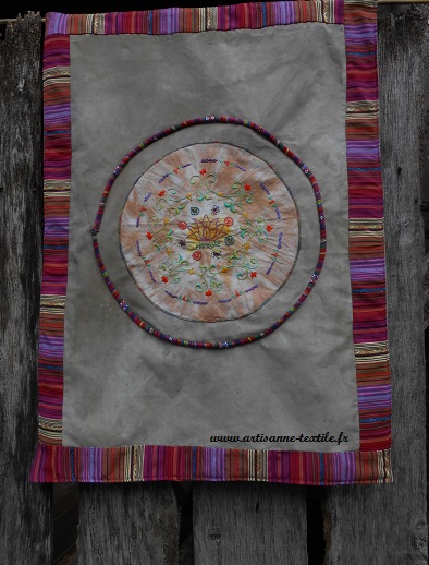 Mandala textile 8: le montage 1