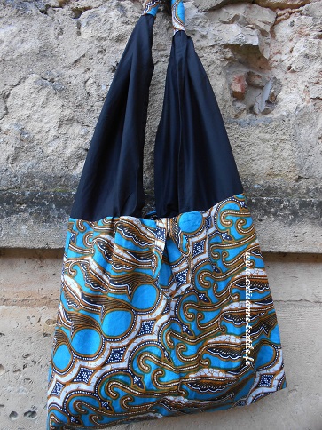 commande textille, sac ethnique en wax