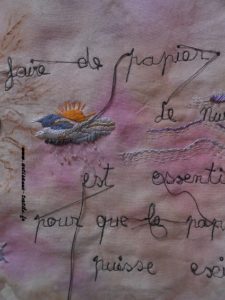 Pyrogravure sur tissu et piqué libre- journal textile n° 4- 10